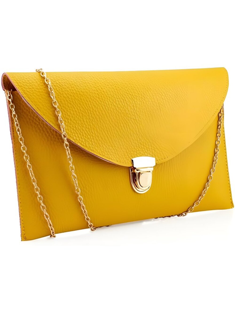 Clutch Purses for Women, PU Leather Clutch Purse, Gold coated Strap Women Wallet